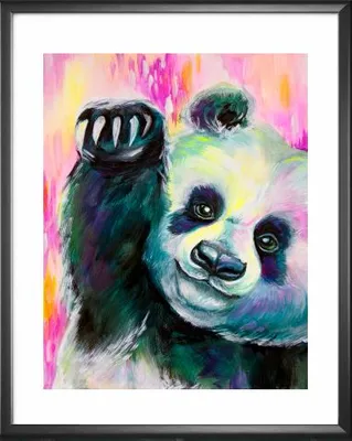 Rainbow Panda Print - Kay Rose Creative
