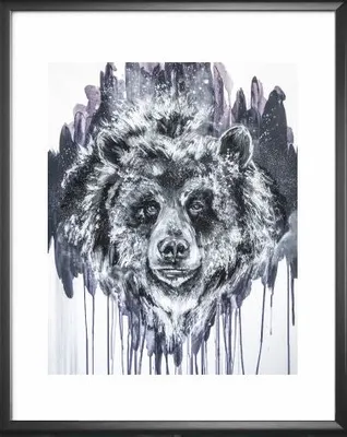 B+W Bear Print - Kay Rose Creative