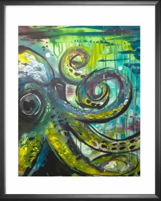 Green Octopus Print - Kay Rose Creative