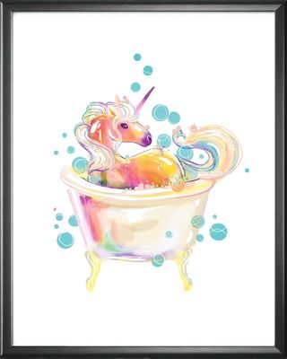 Unicorn Bathtub Print - Kay Rose Creative