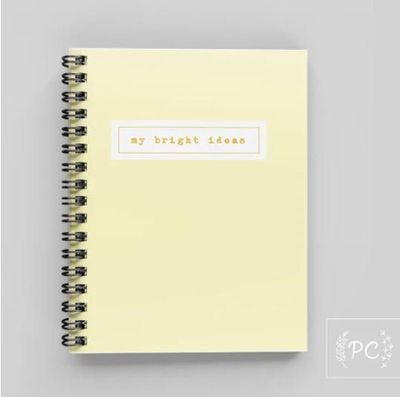 My Bright Ideas Notebook - Prairie Chick Prints
