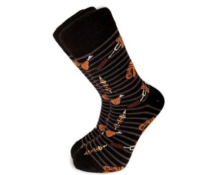 On The Grill Mens Dress Socks - Adesso