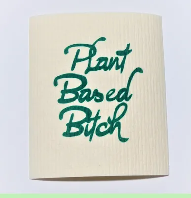 Plant Based Bitch Swedish Dishcloths - Earth Warrior Lifestyle