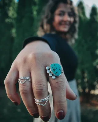 Stacker Ring - Blue Rockies Silver Studio