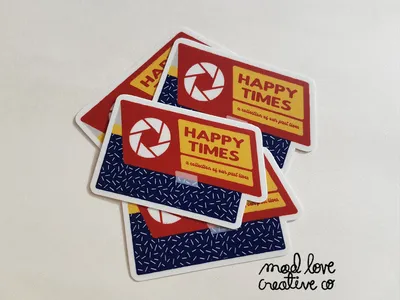 Happy Times Sticker - Mad Love Creative Co