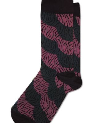 Wild Zebra Mens Dress Socks - Adesso