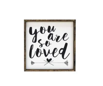 You Are So Loved (13x13) Wooden Sign - William Rae Designs
