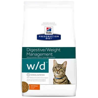 HILL'S PRESCRIPTION DIET - Gato W/D Manejo Digestivo y Peso 3.85 kg