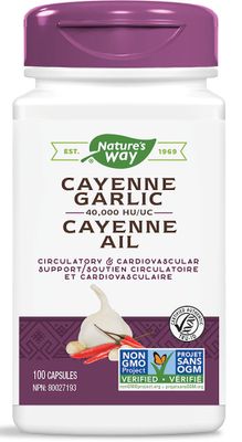 NATURE'S WAY Cayenne Garlic (100 caps)