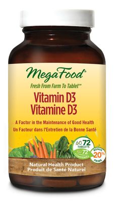 MEGAFOOD Vitamin D3 (72 tabs)