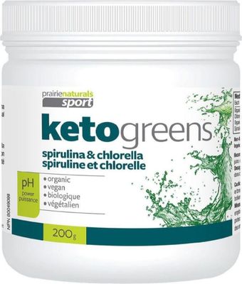 PRAIRIE NATURALS Ketogreens Chlorella & Spirulina (200 gr)