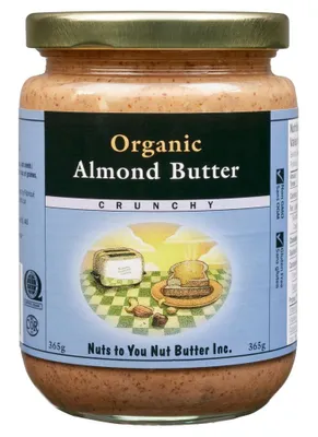 NUTS TO YOU Organic Almond Butter (Crunchy - 365 gr)
