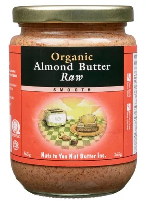 NUTS TO YOU Organic Almond Butter Raw (Smooth - 365 gr)
