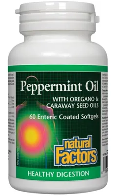 NATURAL FACTORS Peppermint Oil Complex (60 sgels)