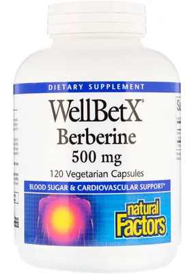 NATURAL FACTORS WellBetX Berberine (500 mg - 120 veg caps)