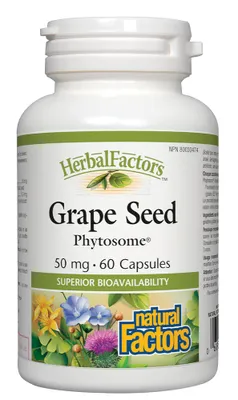 HERBAL FACTORS Grape Seed (50 mg – 60 caps)