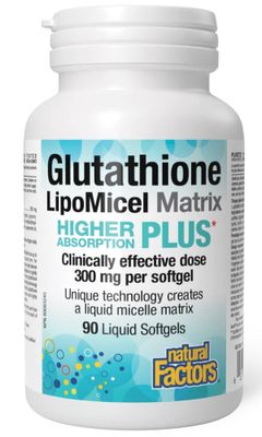 NATURAL FACTORS Glutathione LipoMicel Matrix ( liquid sgels