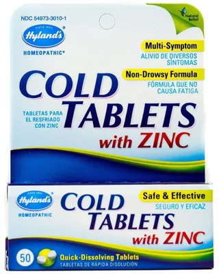 HYLANDS Cold Tabs w/Zinc (50 tabs)