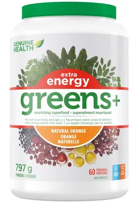 GENUINE HEALTH Greens+ Extra Energy (Orange - 797 gr)
