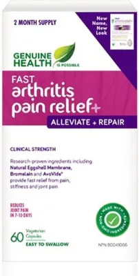 GENUINE HEALTH Fast Arthritis Pain Relief+ ( Caps