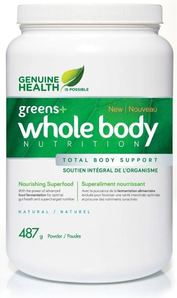 GENUINE HEALTH Fermented Whole Body Nutrition with Greens+ (Natural - 487 gr)