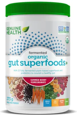 GENUINE HEALTH Organic Gut Superfoods+ (Summer Berry Pomegranate - 273 gr)