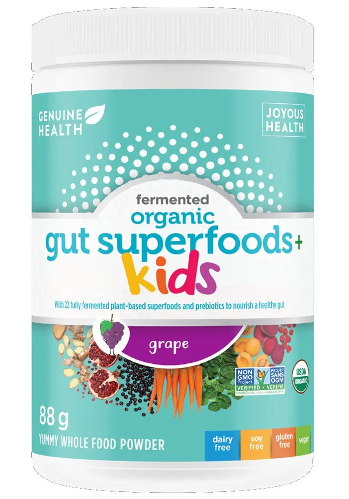GENUINE HEALTH Organic Gut Superfoods for Kids (Grape - 88 gr)