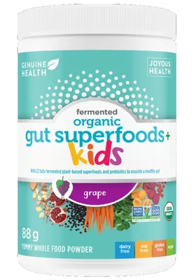 GENUINE HEALTH Organic Gut Superfoods for Kids (Grape - 88 gr)