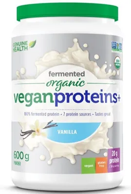 GENUINE HEALTH Fermented Organic Vegan Protein (Vanilla - 600 gr)