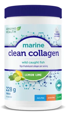 GENUINE HEALTH Marine Clean Collagen ( Lemon Lime - 228 gr)