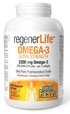 NATURAL FACTORS regenerLife Omega 3 (150 sgels)