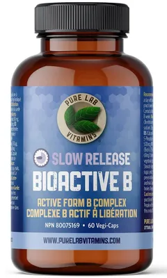 PURE LAB Bioactive B Complex Slow Release ( veg caps