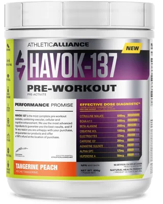 ATHLETIC ALLIANCE HAVOK-137 - Pre Workout (Tangerine Peach - 690 gr)