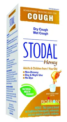 BOIRON Stodal Adults Honey Cough Syrup (200 ml)