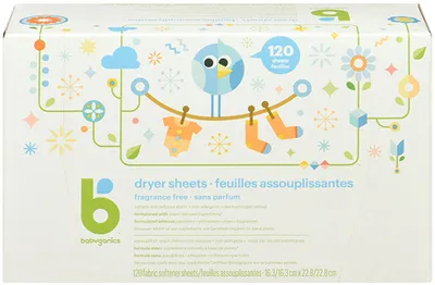 BABYGANICS Dryer Sheets - Fragrance Free