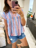 tassel neck tie top