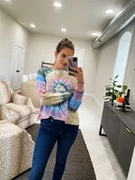 autumn tie dye skeeve crop