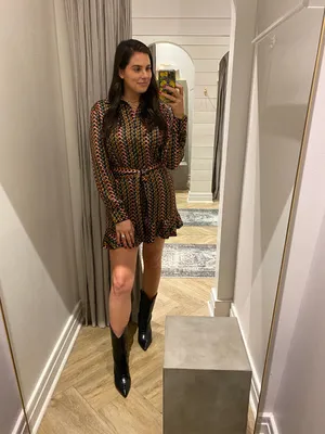 jackie print mini dress