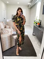 night bloom floral midi dress