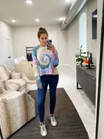 autumn tie dye skeeve crop