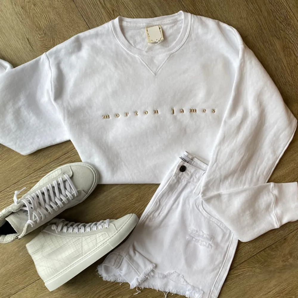 MJ Summer White Sweatshirt