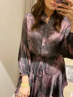 purple tiedye dress