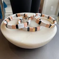 tile bead bracelet