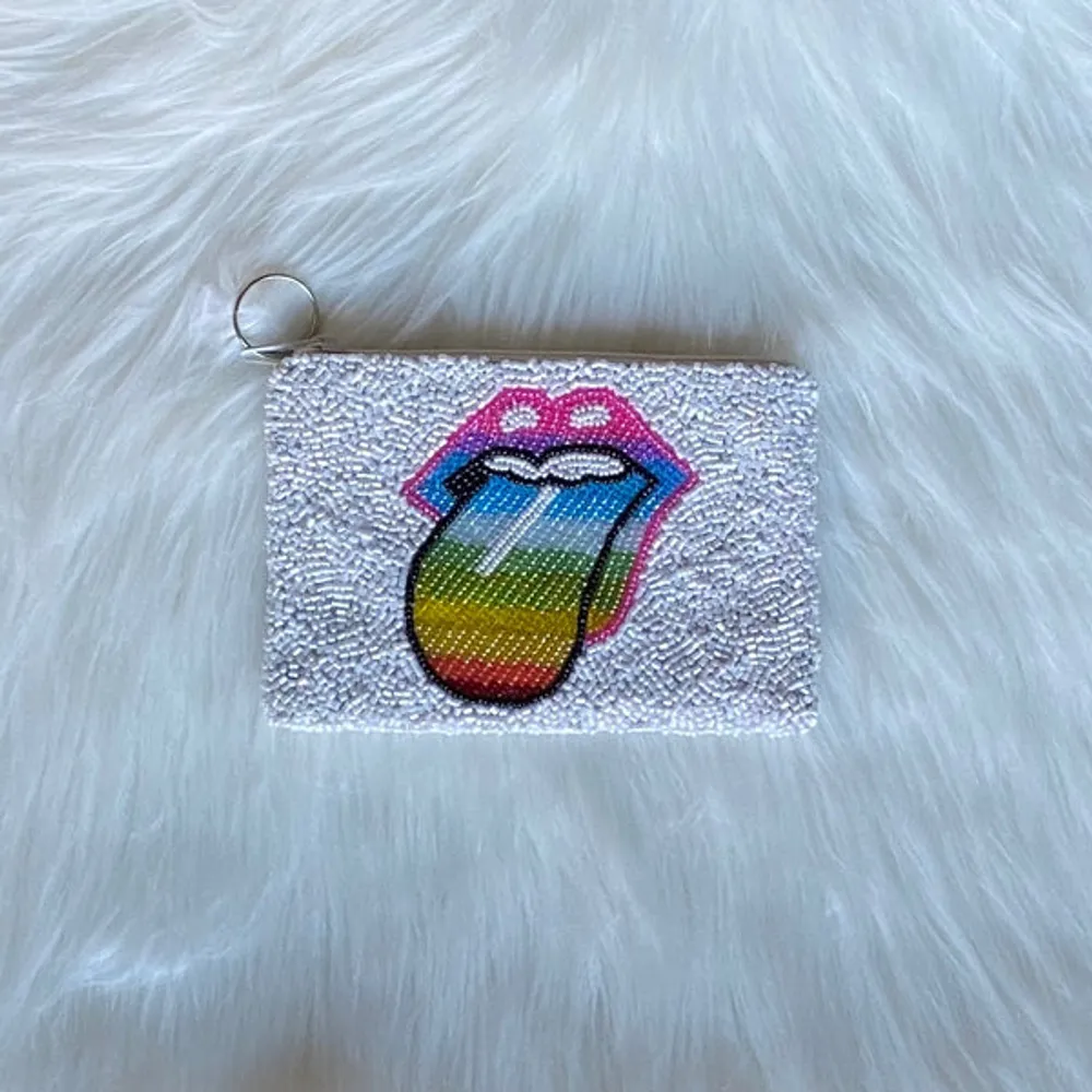 rainbow mouth coin purse