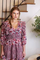 laci floral mini dress