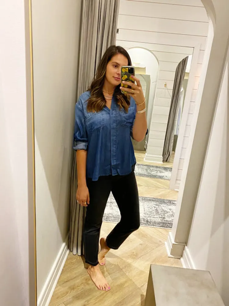 bella dahl denim shirt