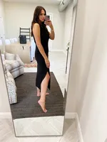 long sleeveless dress