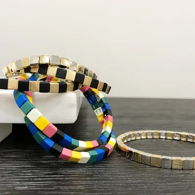 mini block bracelet
