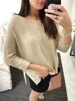 carly crew neck sweater