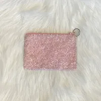 pink gold stars coin purse